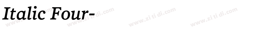 Italic Four字体转换